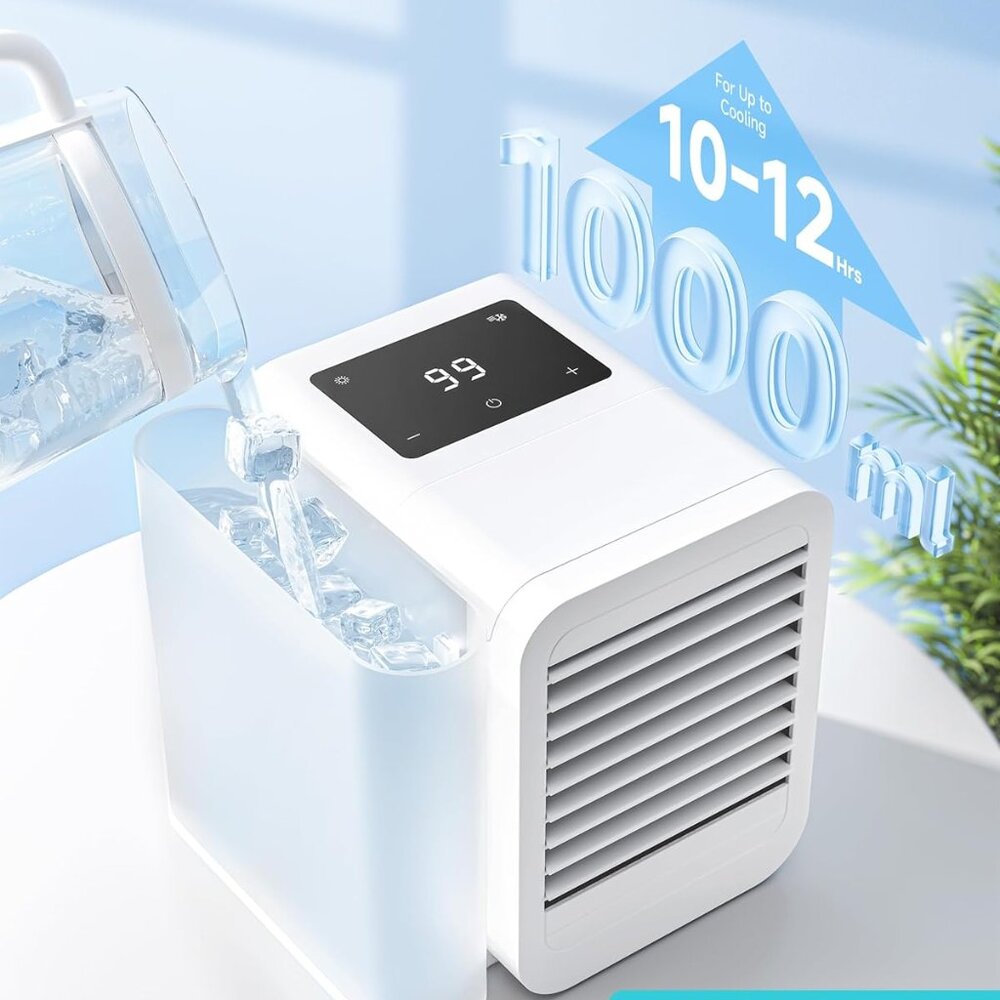 Eco Personal Air Cooler Snowman Lite Bright LED White USB Powered